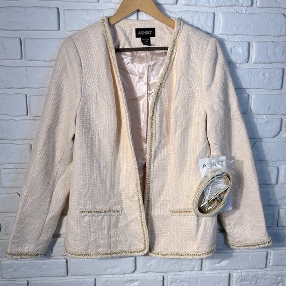 NWT Ashro Belted Blazer Size 12 - Picture 1 of 11